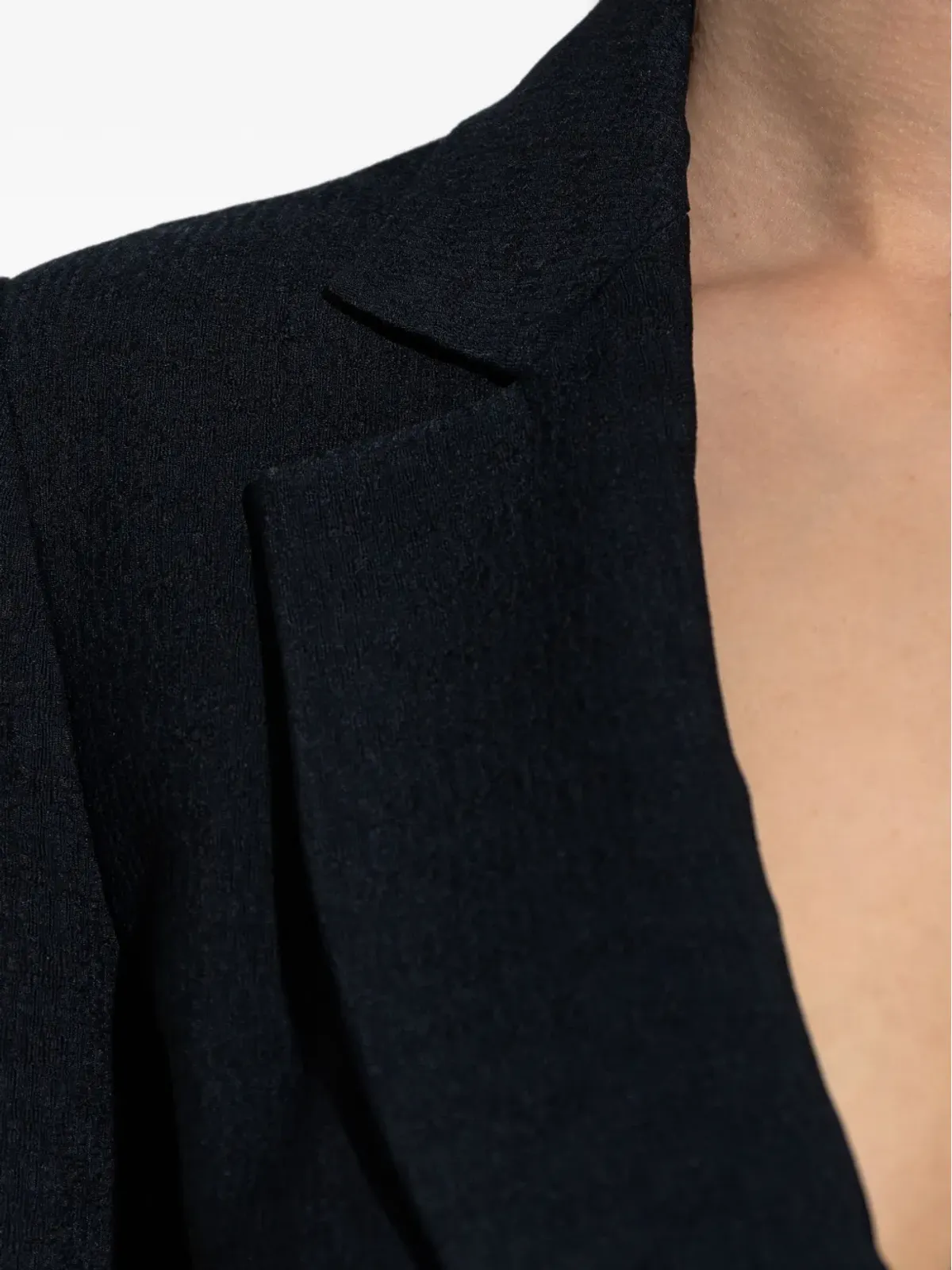 Emporio Armani テクスチャード ラップ ブレザー - 画像5