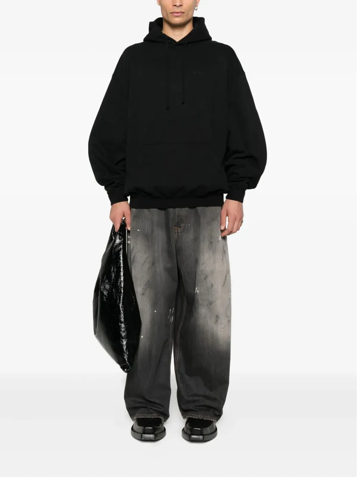 VETEMENTS ロゴ刺繍フーディー - 画像2