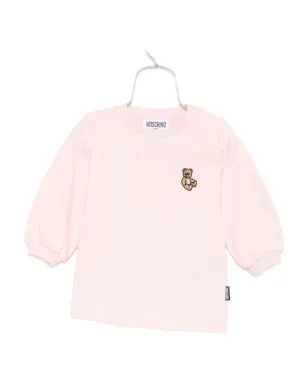 Moschino Kids ピンクのベア刺繍スウェットシャツ - サムネイル1