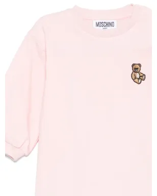 Moschino Kids ピンクのベア刺繍スウェットシャツ - サムネイル3