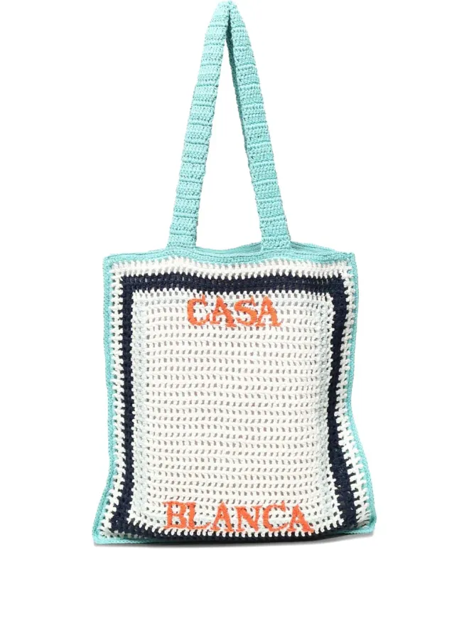 Casablanca Casablanca かぎ針編みディテールのトートバッグの商品画像