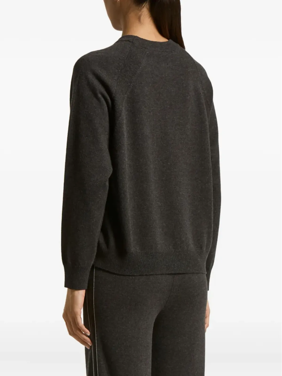 Peserico raglan-sleeve cashmere sweater - Brown - 画像3
