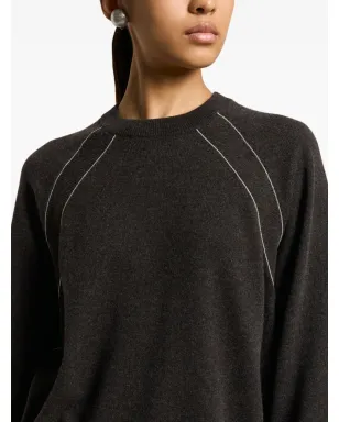 Peserico raglan-sleeve cashmere sweater - Brown - サムネイル4