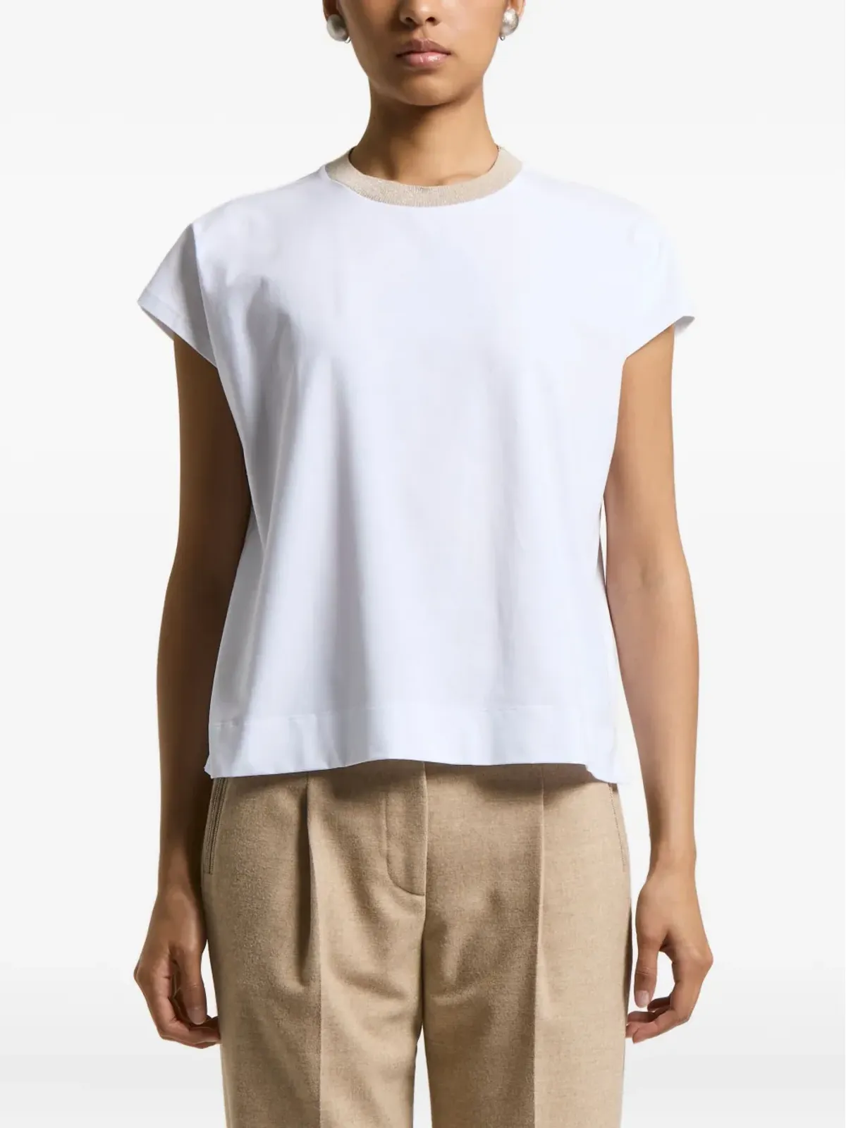 Peserico クルーネック Tシャツ - 画像3
