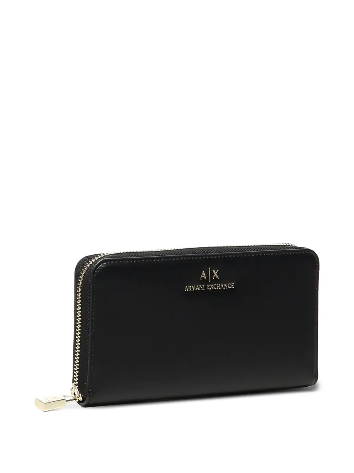 Armani Exchange ジェーン ロゴ ジップアラウンド ウォレット - ブラック - 画像3
