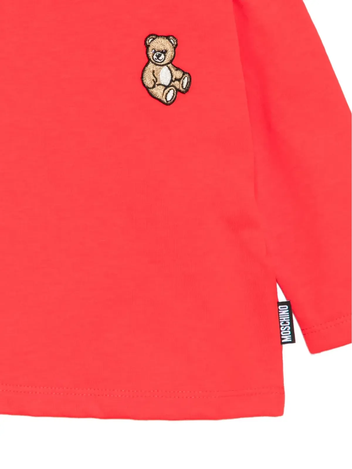 Moschino Kids テディベア・アップリケ長袖Tシャツ - 画像3