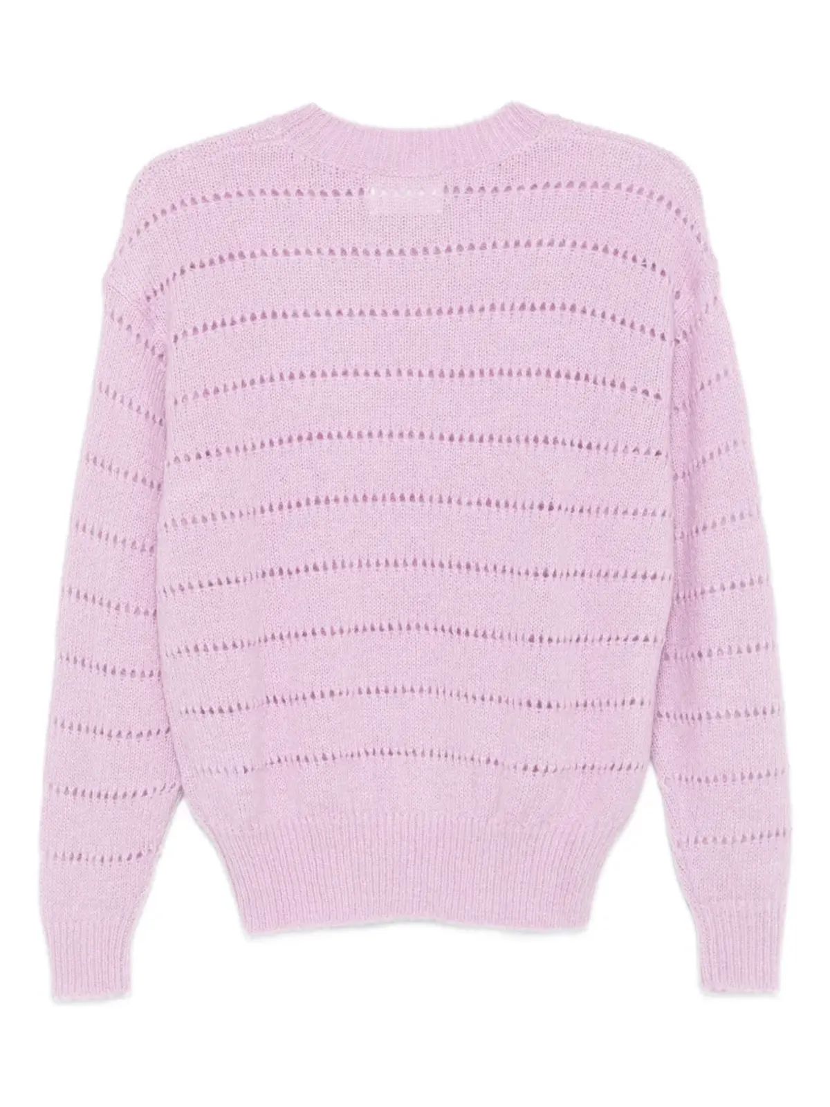 MARANT ÉTOILE ストライプ柄透かし編みディテール セーター - ピンク - 画像2