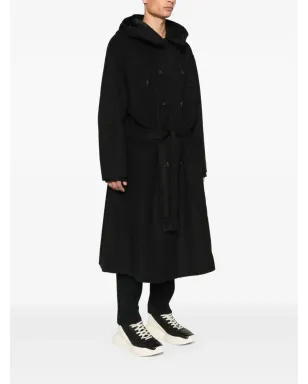 Y-3 フード付き ダブルブレスト コート - サムネイル3
