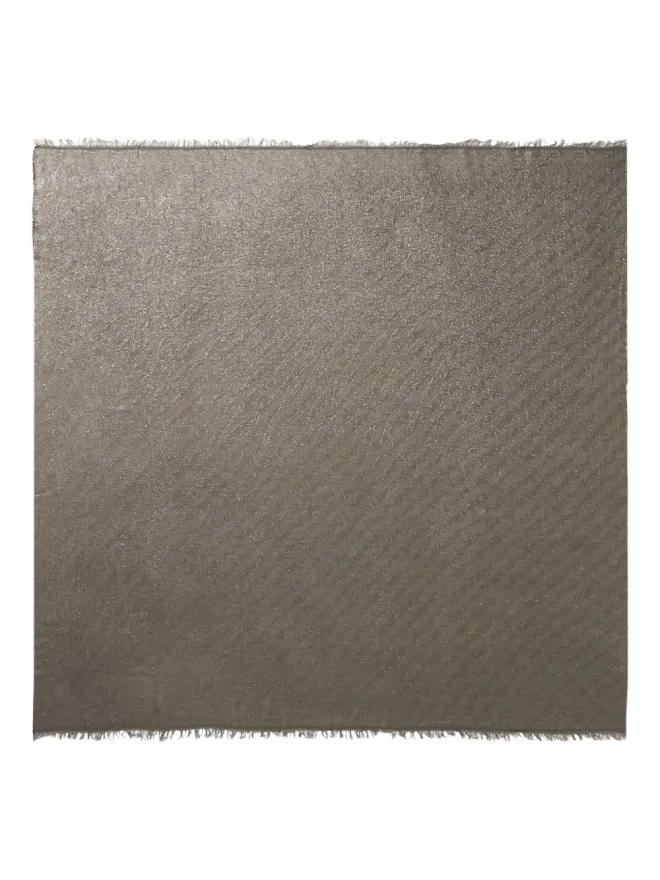 Peserico Peserico メタリックフリンジスカーフ ブラウンの商品画像