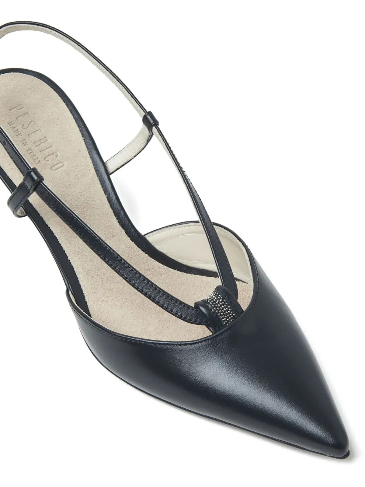 Peserico slingback pointed-toe pumps - Black - 画像3