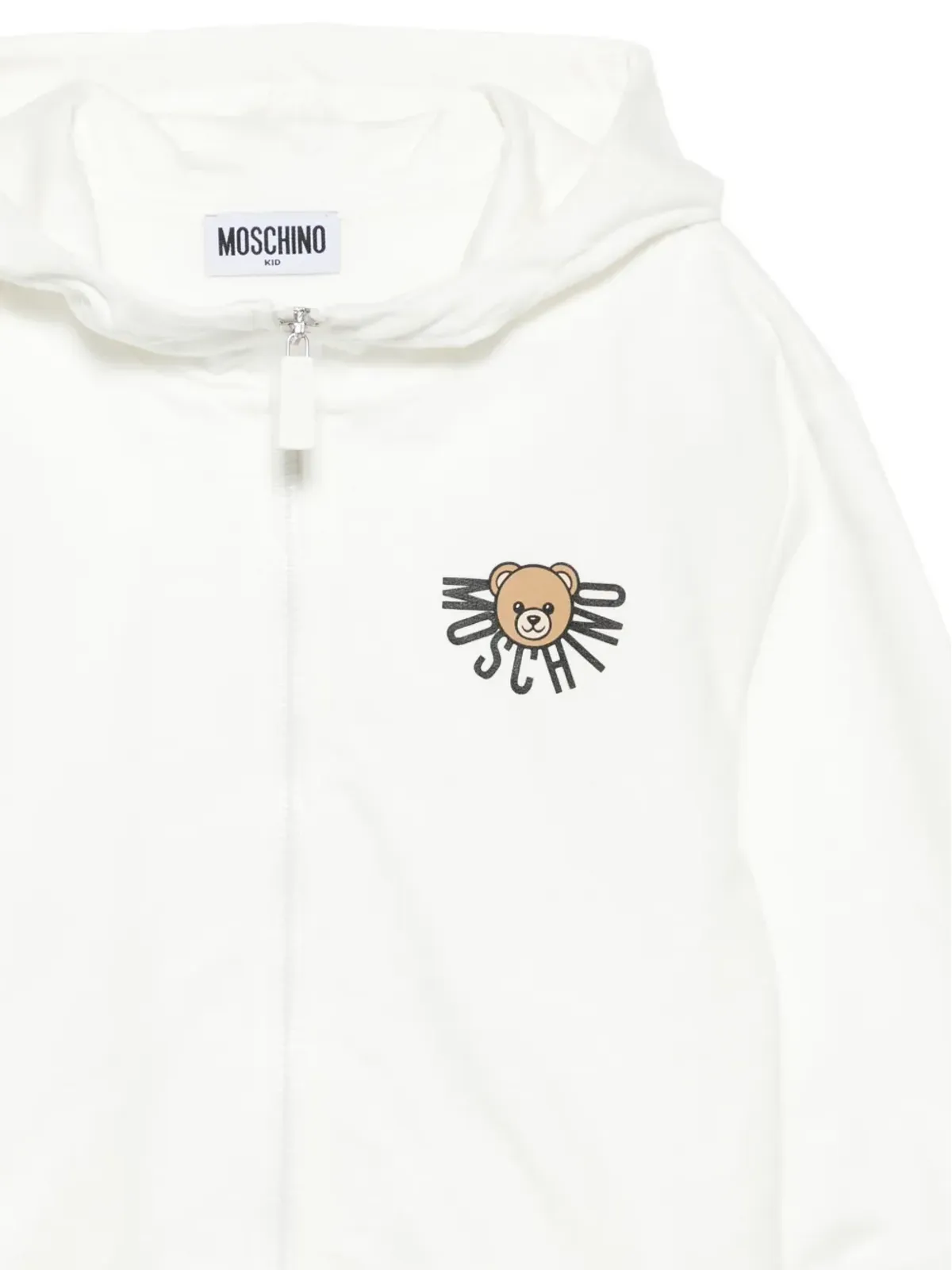 Moschino Kids ベアプリント ジップアップ パーカー - 画像3