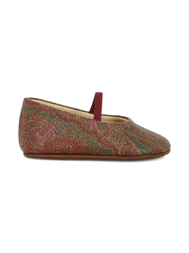 ETRO KIDS ETRO KIDS ペイズリープリント バレエフラットの商品画像