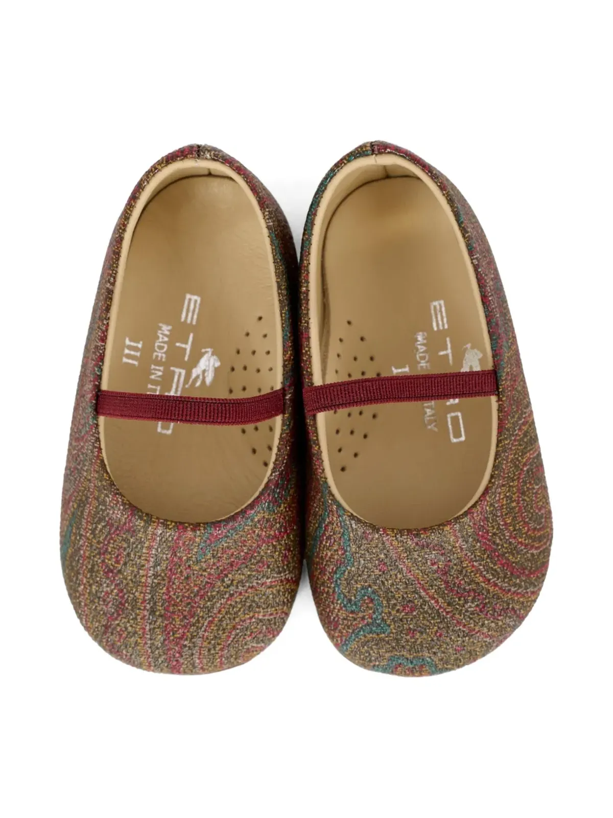 ETRO KIDS ペイズリープリント バレエフラット - 画像3
