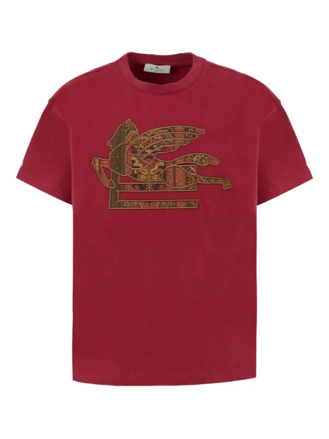 ETRO KIDS ETRO KIDS Pegaso刺繍入りコットンTシャツの商品画像