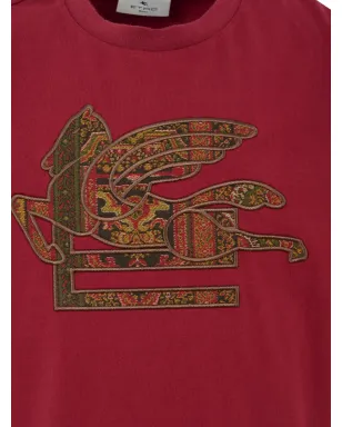 ETRO KIDS Pegaso刺繍入りコットンTシャツ - サムネイル3