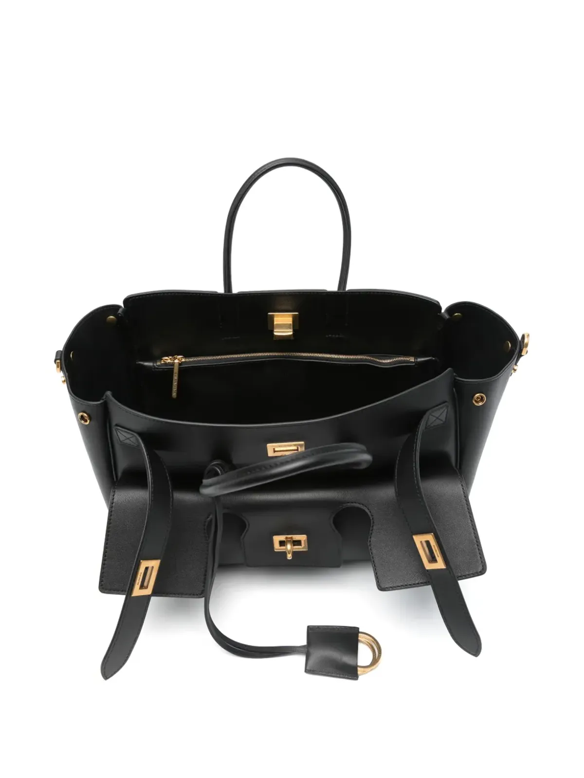 Balenciaga ベルエア レザー トートバッグ - 画像5