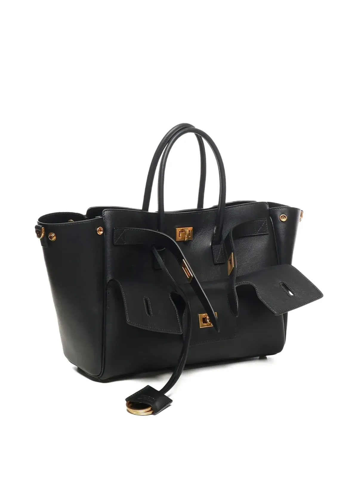 Balenciaga ベルエア レザー トートバッグ - 画像3