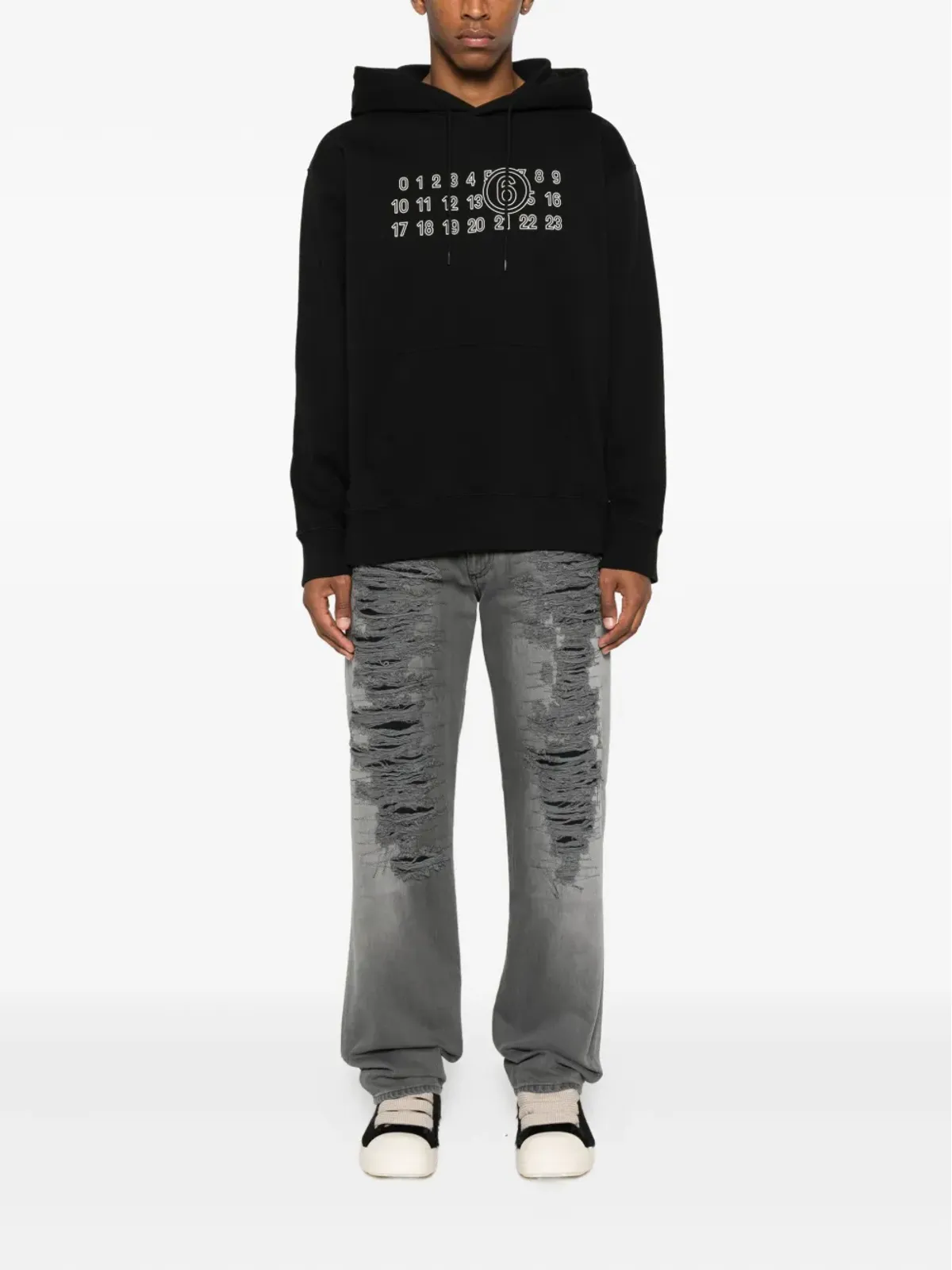MM6 Maison Margiela 数字プリント・フーディ - 画像2