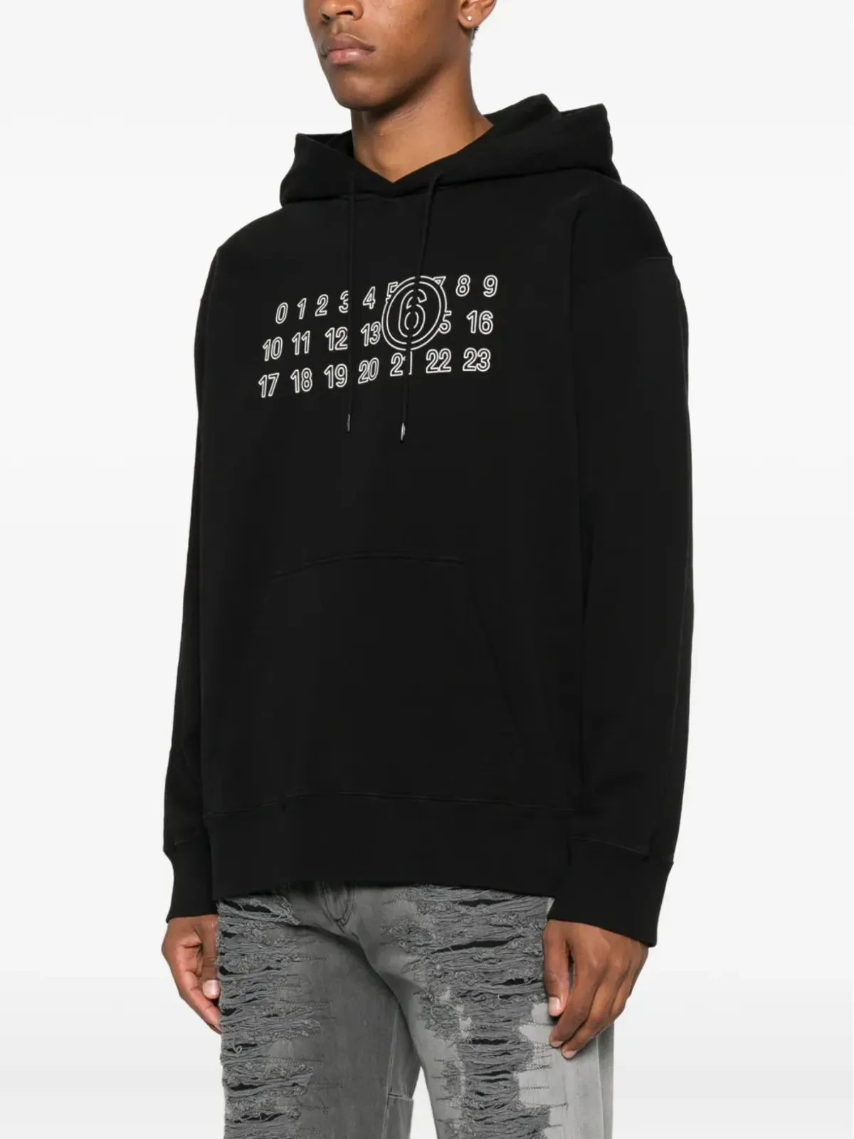 MM6 Maison Margiela 数字プリント・フーディ - 画像3