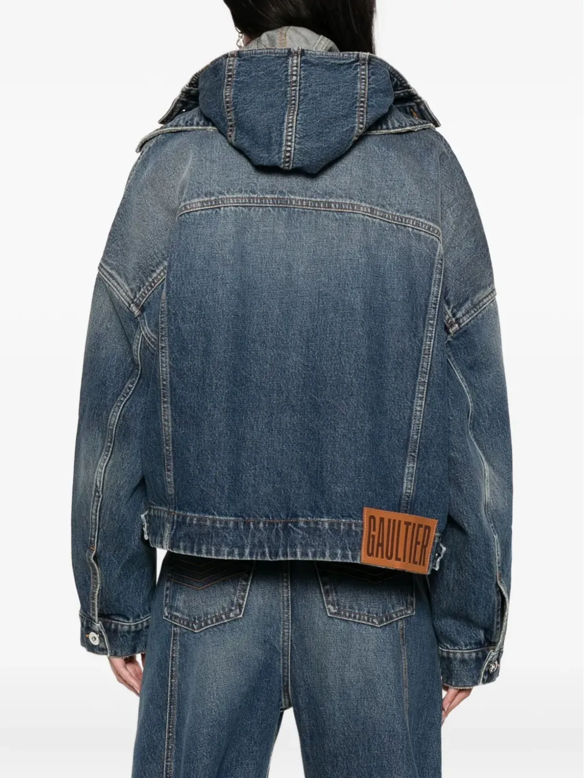 Jean Paul Gaultier フード付きデニムジャケット - 画像4