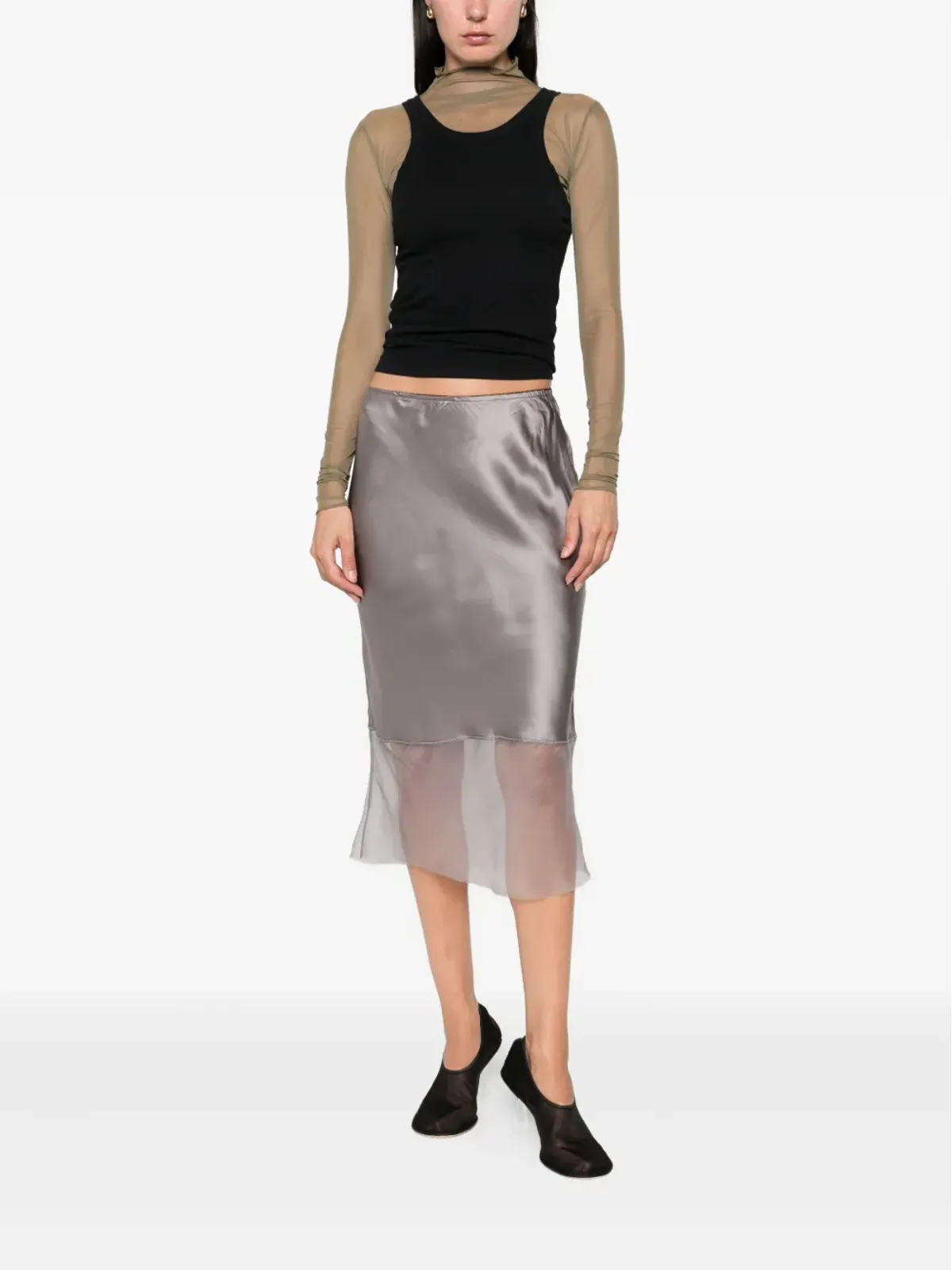 The Garment カタニア シルクパネルド スリップスカート - 画像2
