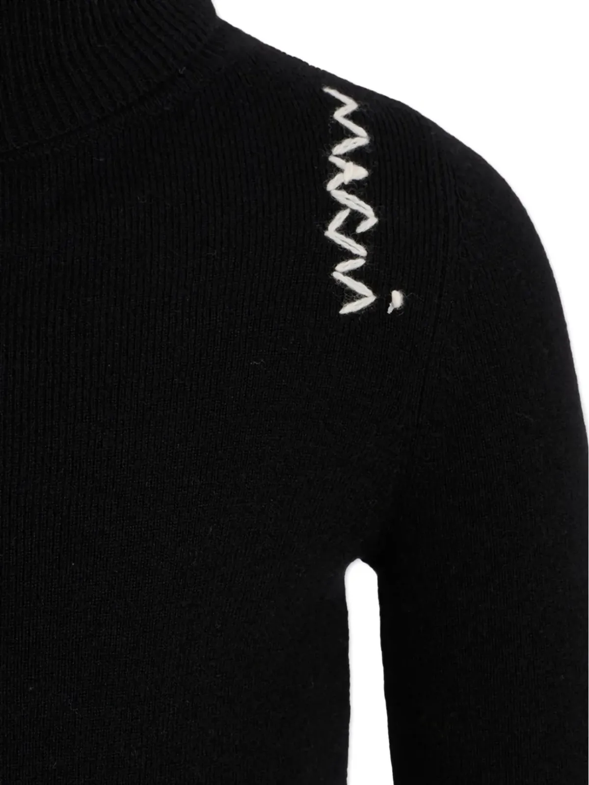 Marni Kids ロゴディテール タートルネックセーター - 画像3