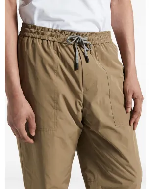 Peserico elasticated-waist patch-pocket trousers - Green - サムネイル3