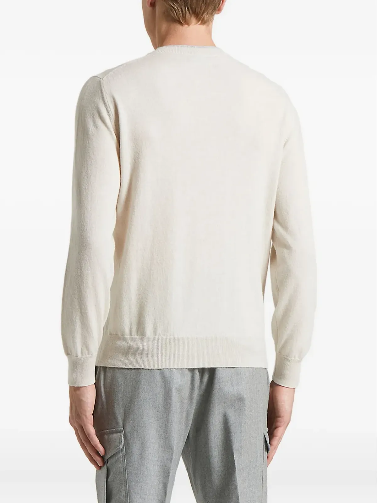 Peserico クルーネック カシミヤセーター - White - 画像3