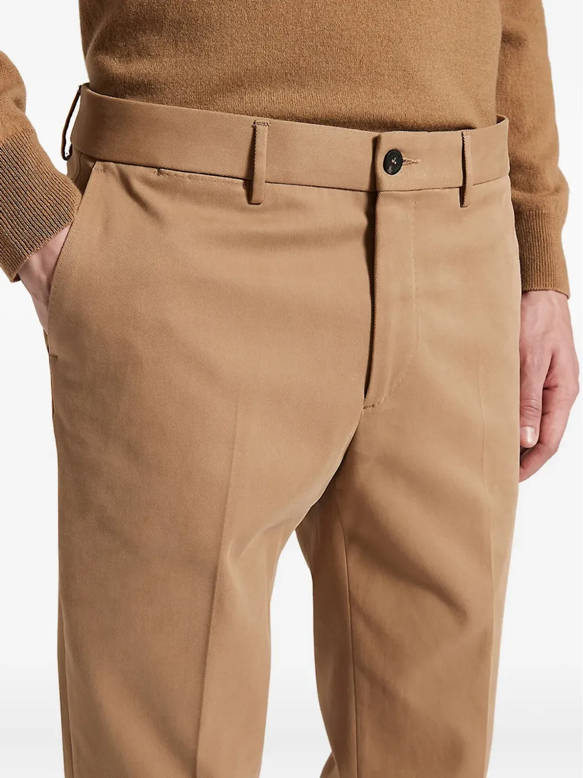 Peserico フラットフロントパンツ - 画像4
