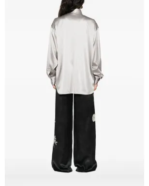Ermanno Scervino ボタンダウンサテンシャツ - サムネイル4