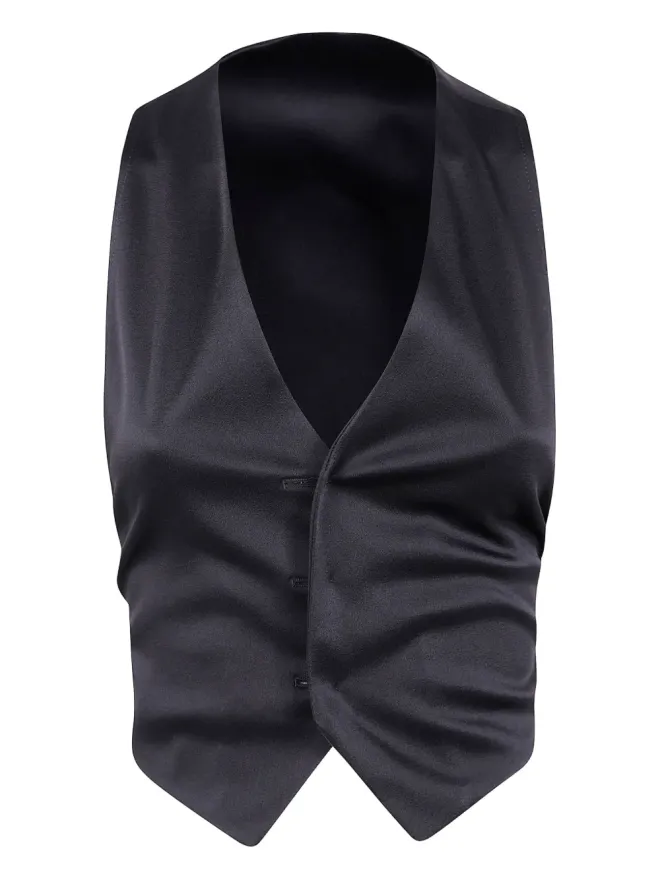 Ann Demeulemeester Ann Demeulemeester Mary サテンベストの商品画像