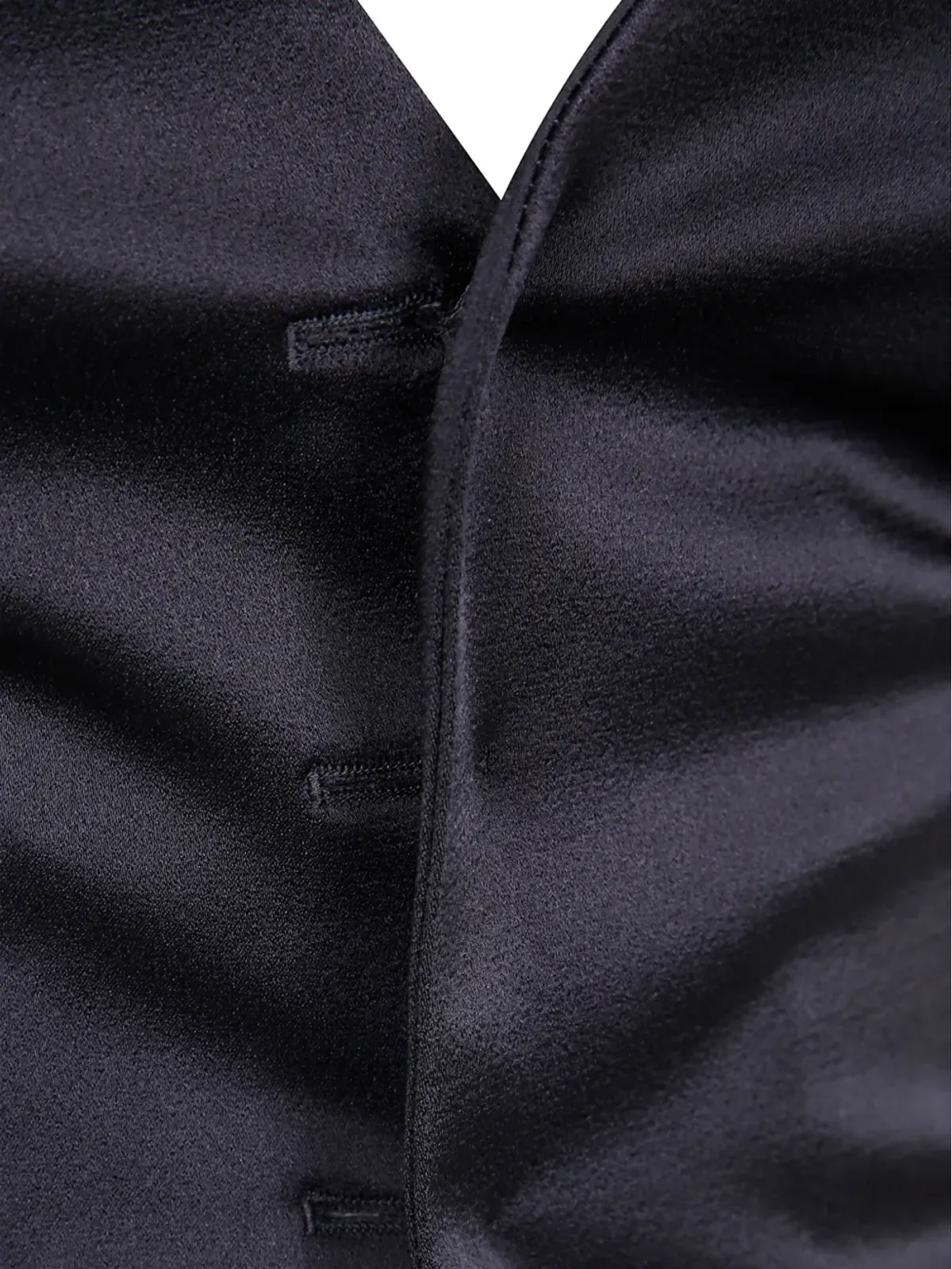 Ann Demeulemeester Mary サテンベスト - 画像3