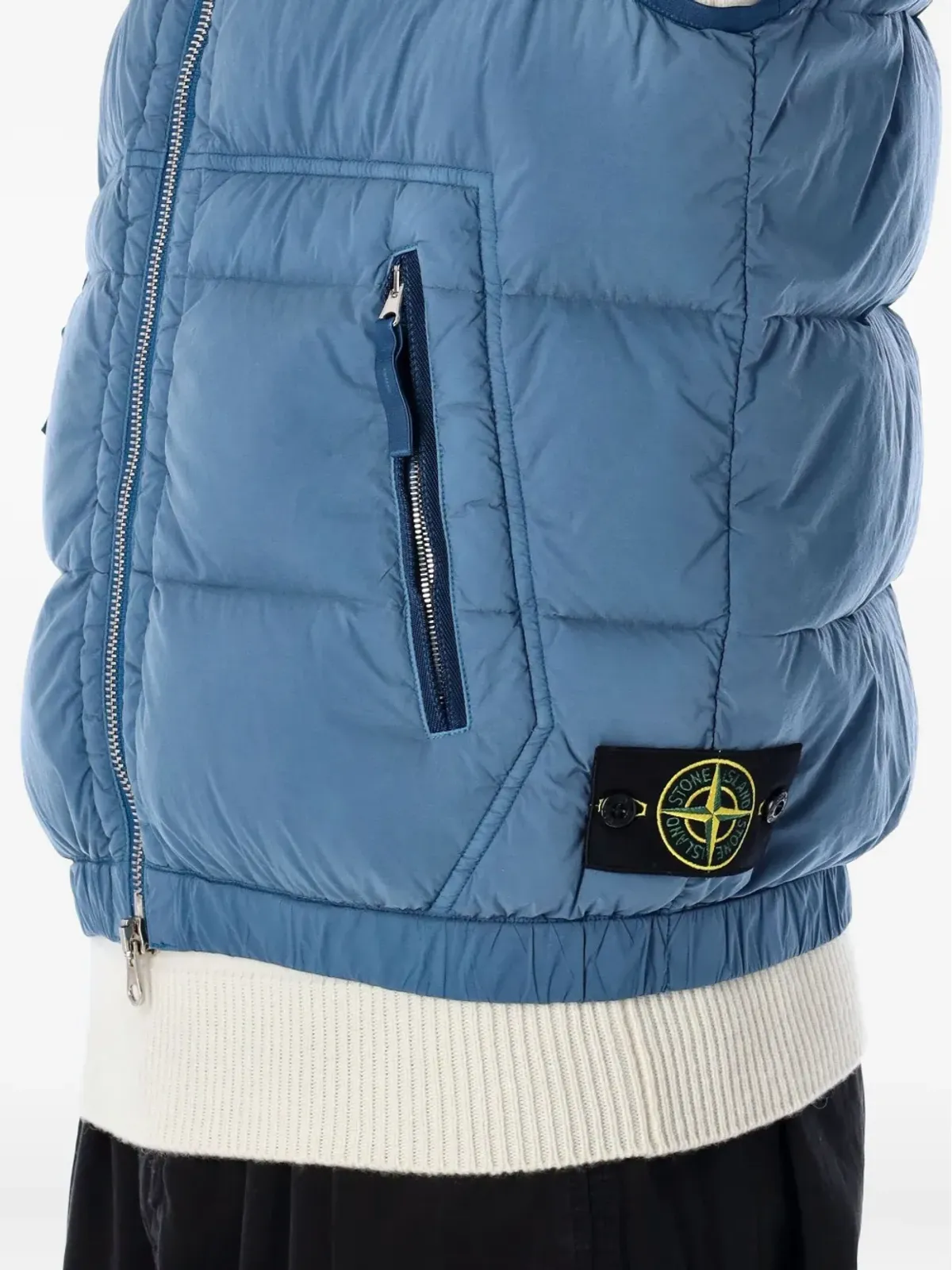 Stone Island ジレ（キルティッド ロゴパッチ） - 画像3