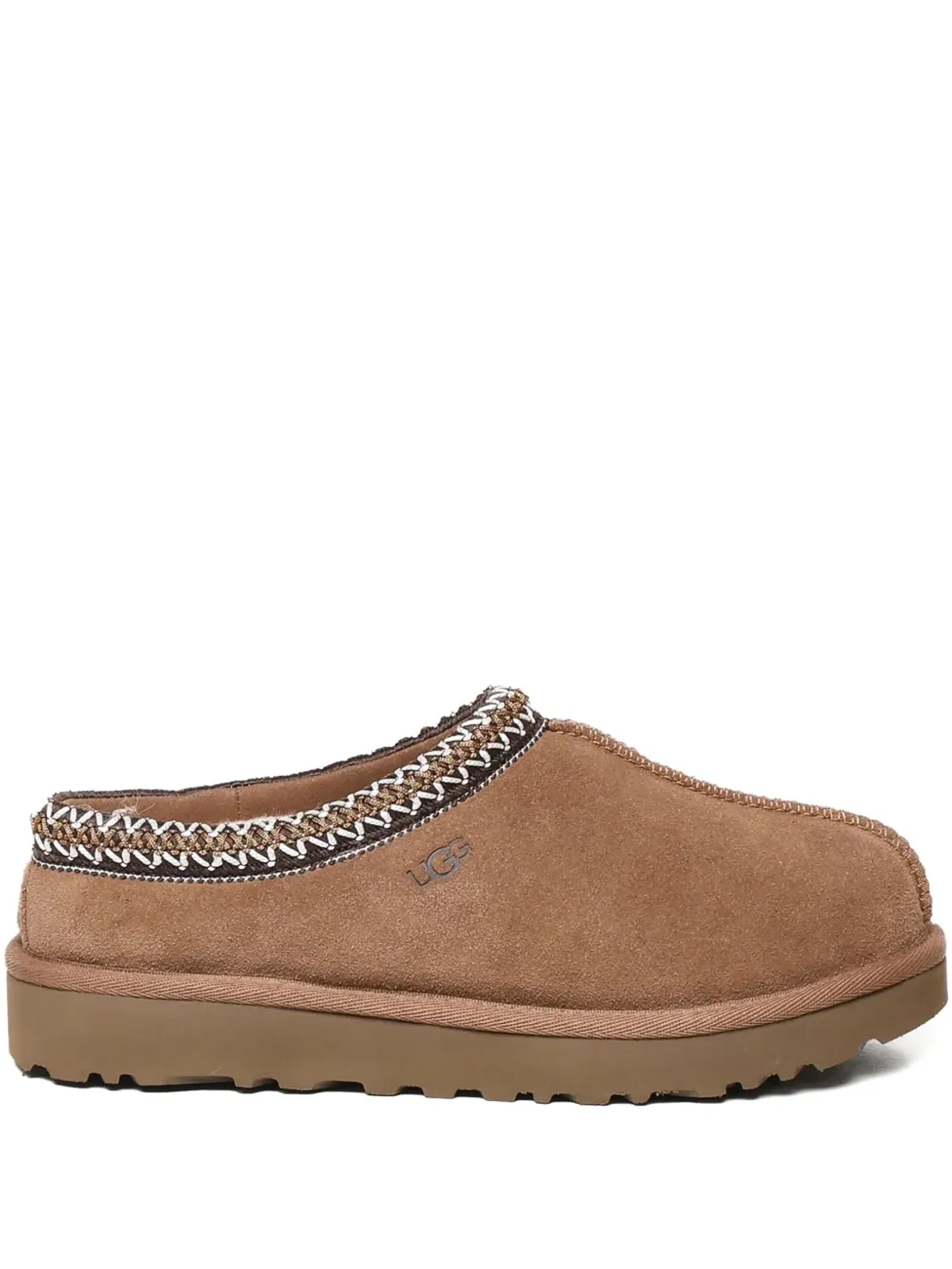 UGG 編み込みトリム スエードスリッパ - 画像1
