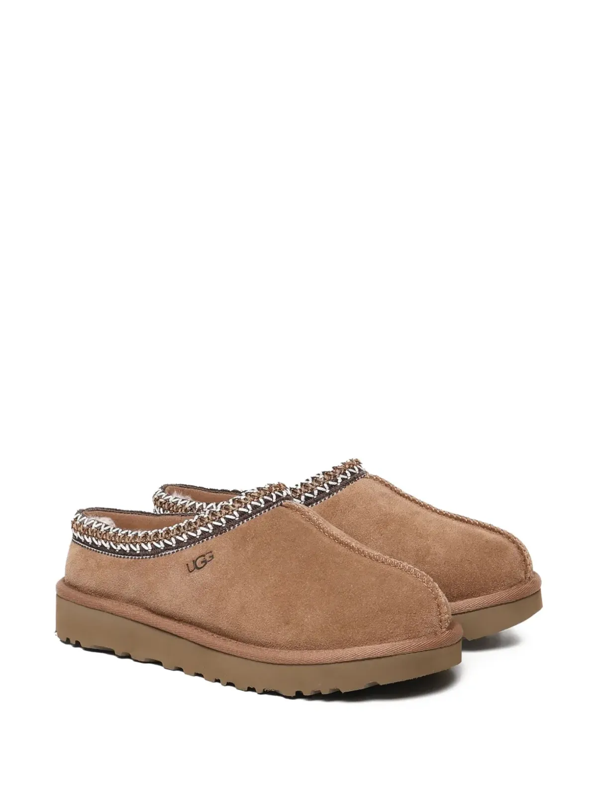 UGG 編み込みトリム スエードスリッパ - 画像2