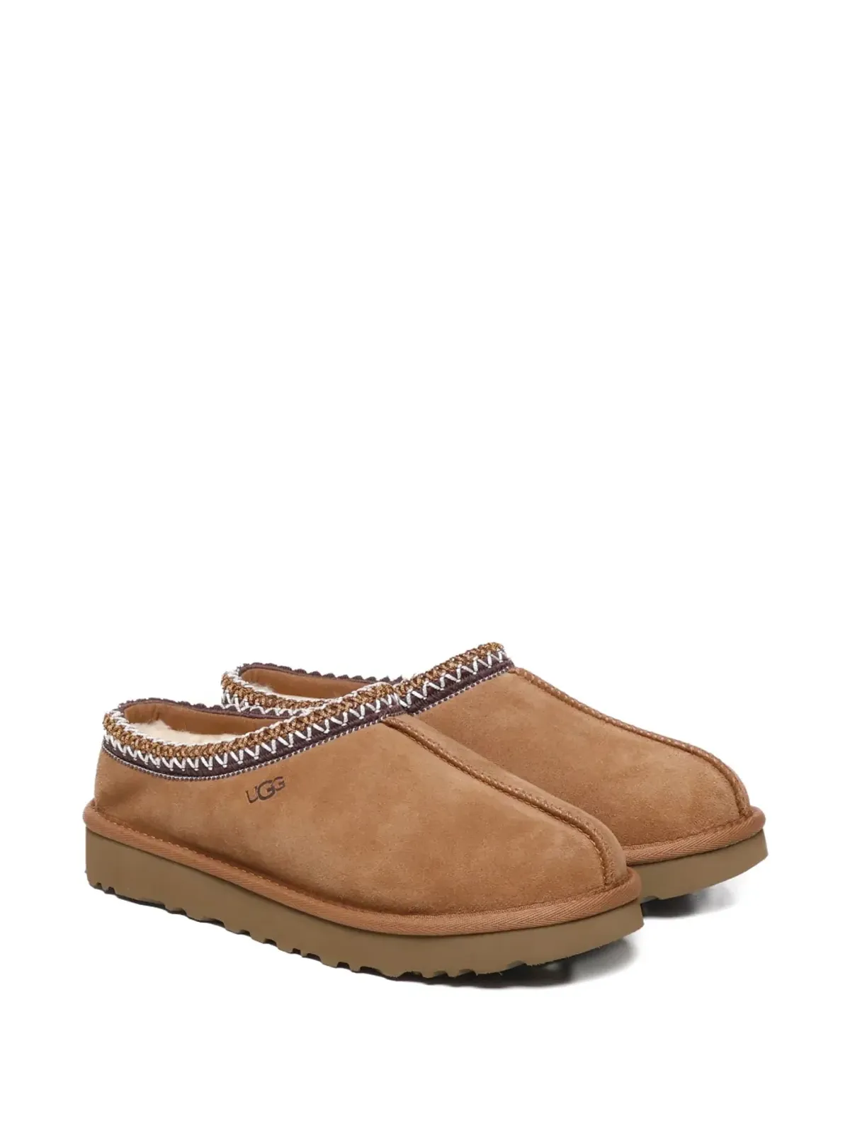UGG 編み込みトリム スエードスリッパ - 画像4