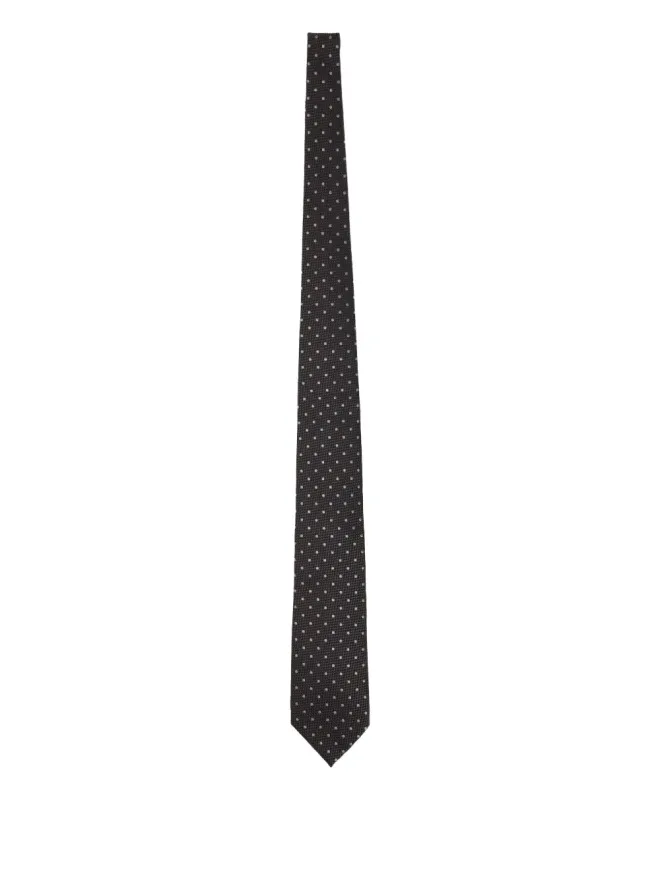 TOM FORD TOM FORD ドットプリントタイ - グレーの商品画像