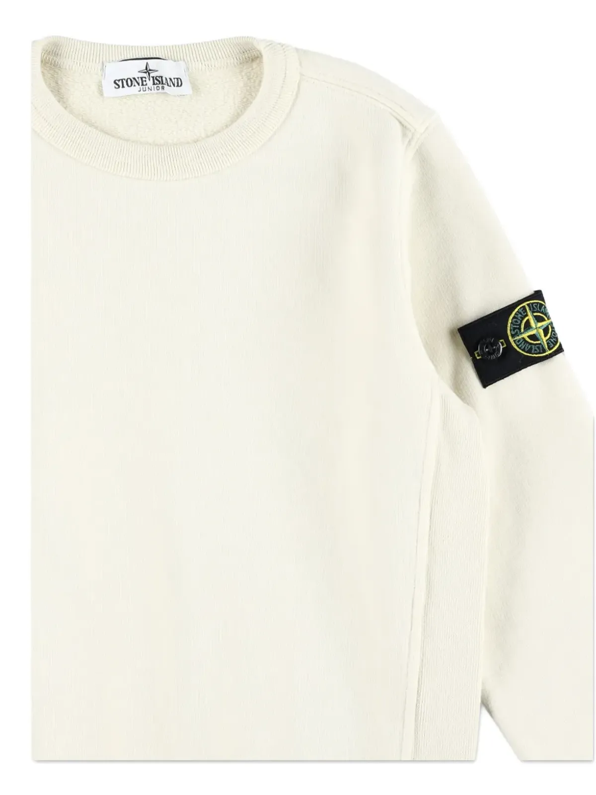 Stone Island Junior Compass-badge フリーススウェットシャツ - White - 画像3