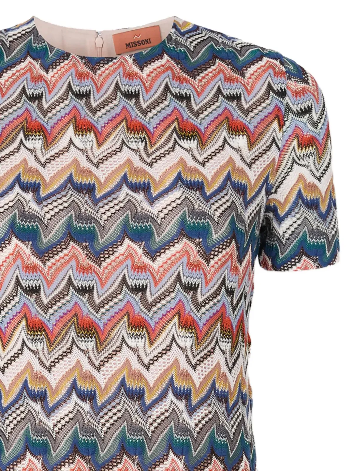 Missoni ジグザグ ラメニット ミニドレス - ピンク - 画像2