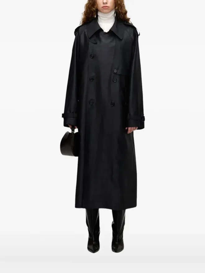 UMBER POSTPAST UMBER POSTPAST ダブルブレスト ベルテッド トレンチコートの商品画像