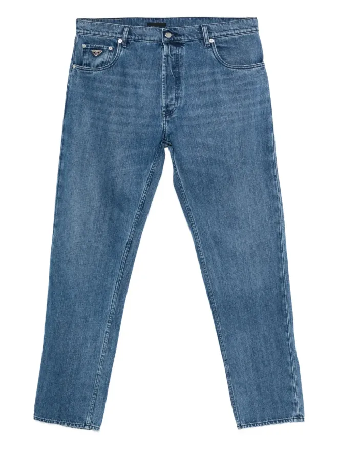 Prada Pre-Owned Prada Pre-Owned トライアングルロゴ ジーンズの商品画像