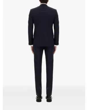 TOM FORD ウール ボタン留め スーツ ブルー - サムネイル3