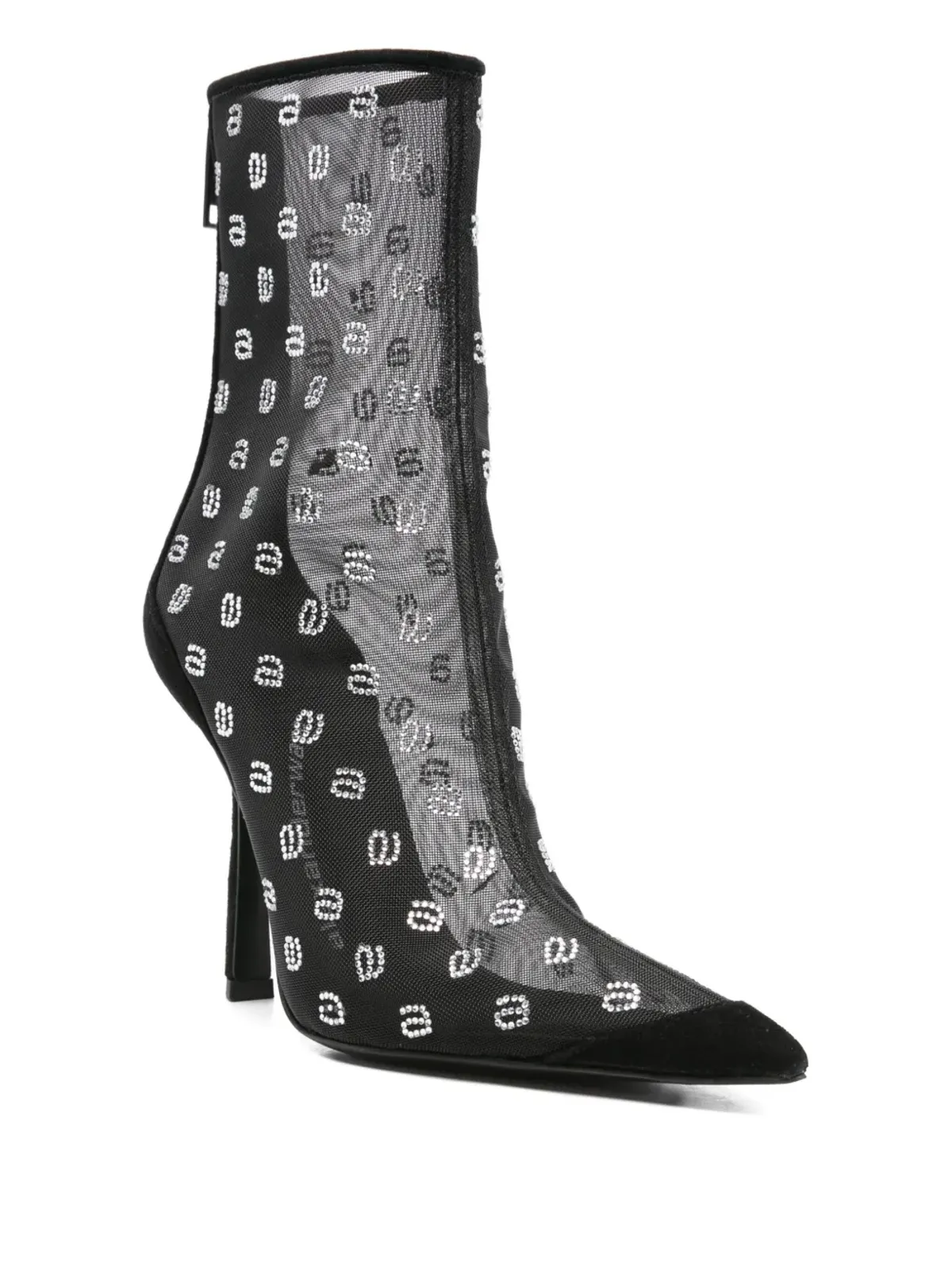 Alexander Wang ビンテージ 100mm クリスタル装飾ブーツ - 画像2