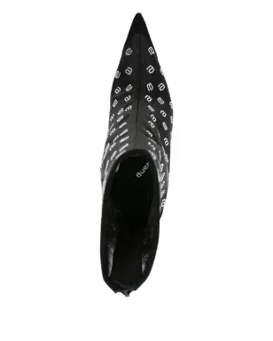 Alexander Wang ビンテージ 100mm クリスタル装飾ブーツ - サムネイル4