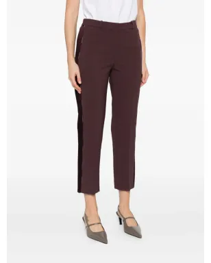 Elisabetta Franchi サイドストライプ・スプリットヘムパンツ - ブラウン - サムネイル3