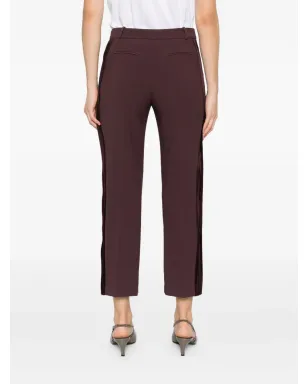 Elisabetta Franchi サイドストライプ・スプリットヘムパンツ - ブラウン - サムネイル4