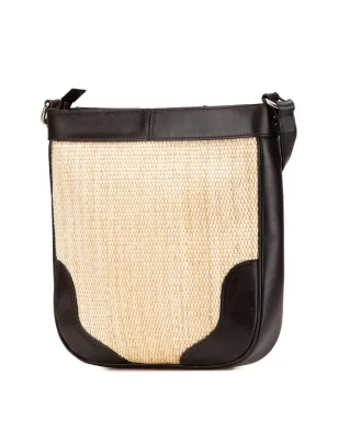 Burberry Pre-Owned レザー トリム ラフィア クロスボディバッグ - サムネイル2