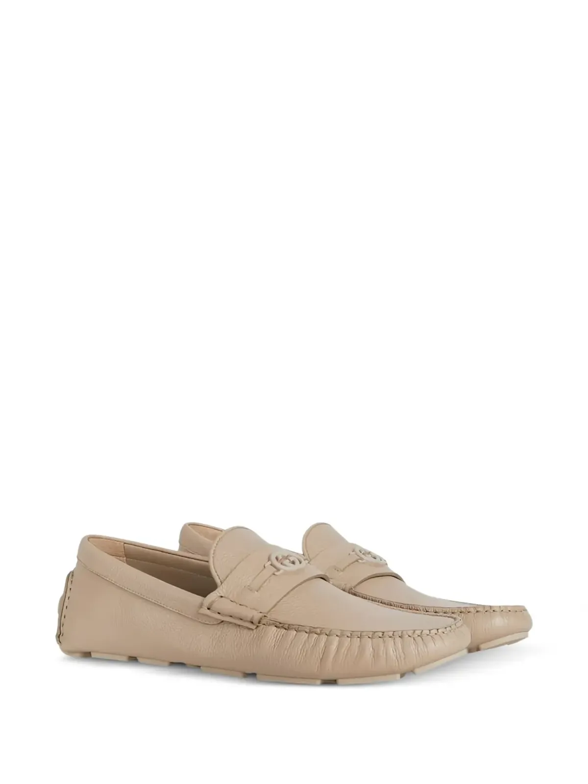 Gucci インターロッキングGロゴ レザー ローファー - Neutrals - 画像2
