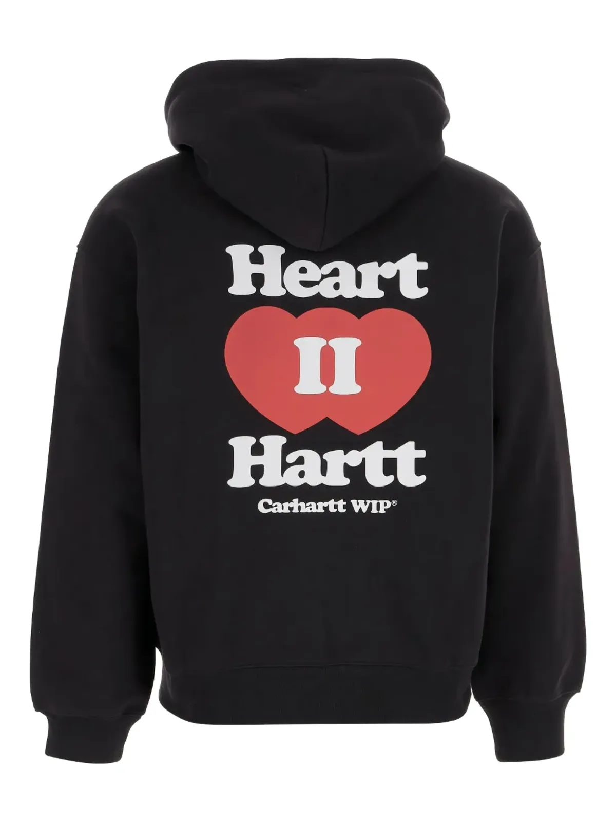 Carhartt WIP ハートロゴ ジップアップフーディ ブラック - 画像2