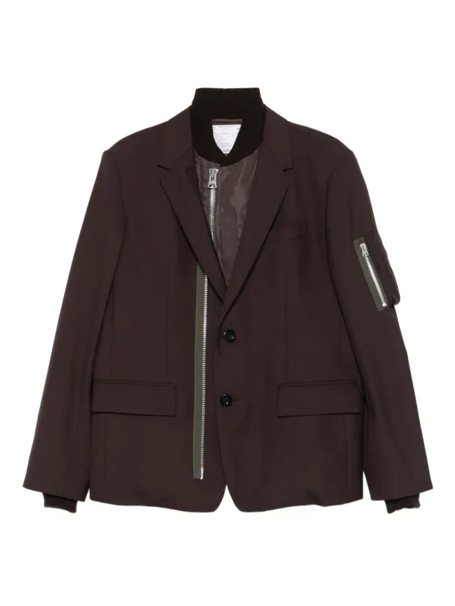 sacai sacai ジップディテール ブレザーの商品画像